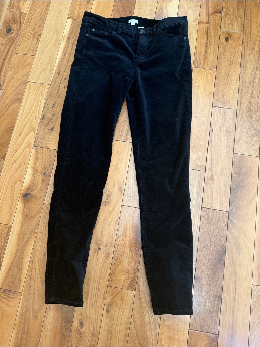 J. Crew Black Skinny Corduroy Jeans